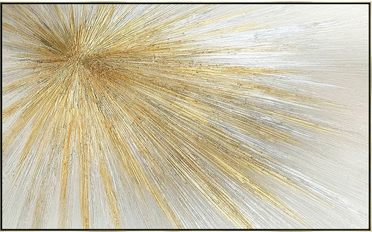 Painting Gold Frame Golden Explosion Abstract 80x120cm 6/box Painting Gold Frame Golden Explosion Abstract 80x120cm 6/box