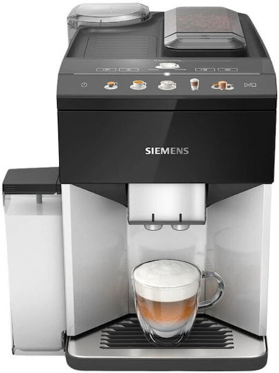 Siemens Eq.500 Automatic Espresso Coffee Machine 1500W Pressure 15bar for Cappuccino with Grinder Black TQ513R01