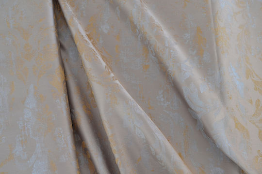Saray Home Vorhang mit Bleistiftfalten Beige / Olive green 280x300cm