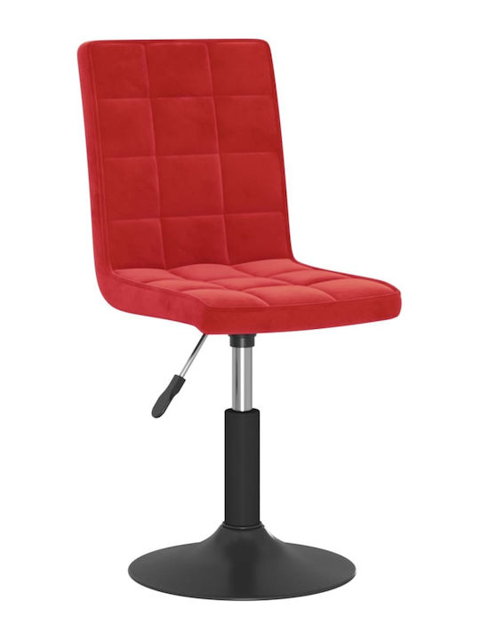 Rotating Chair Visitor in Burgundy Color 40x52x102cm 4pcs