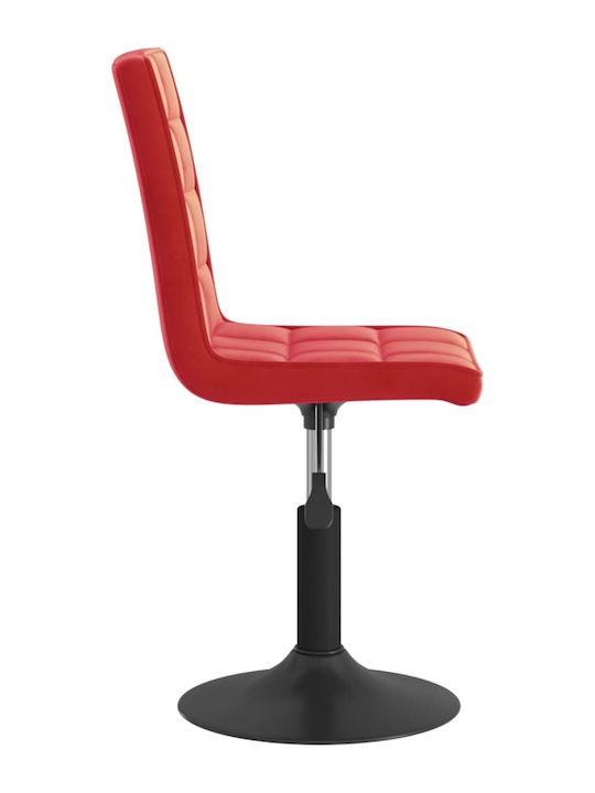 Rotating Chair Visitor in Burgundy Color 40x52x102cm 4pcs
