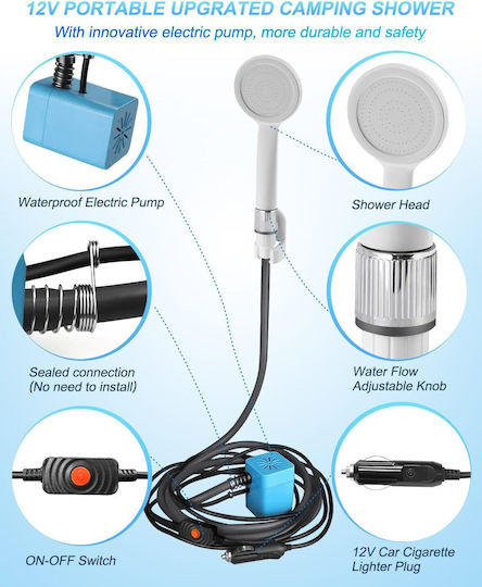 Duș Electric Pentru Mașini Pentru Camping 12V