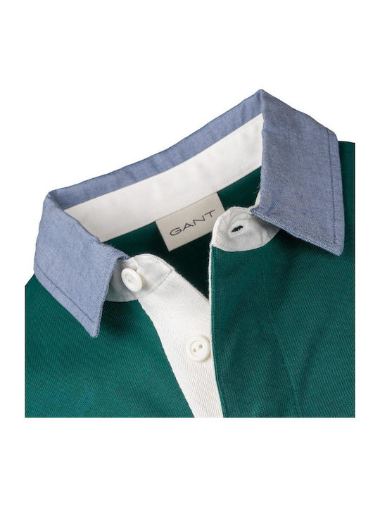 Heavy Polo Langarmbluse Grün