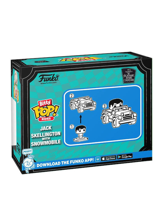 Funko Bitty Pop Rides Disney Nightmare Before Christmas Jack Skellington Snowmobile Φιγούρα