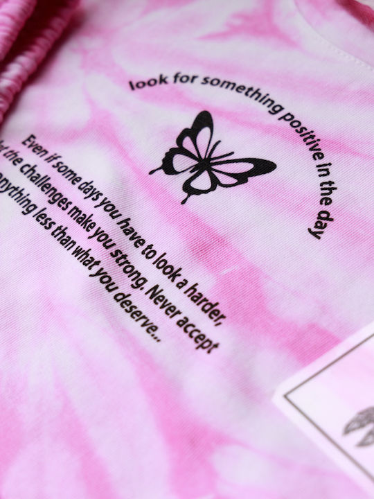 Kinder-Set mit Shorts Sommer 2Stück Rosa