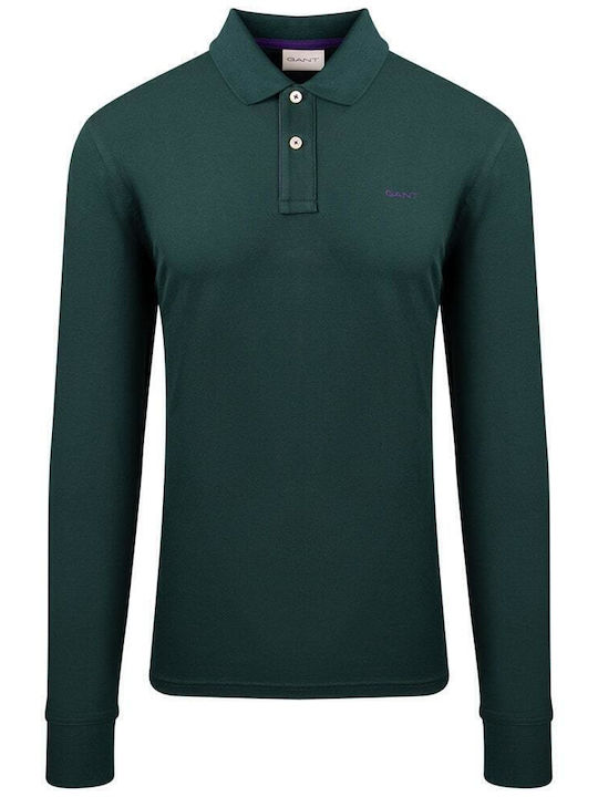 Polo Bluza Mânecă Lungă Verde