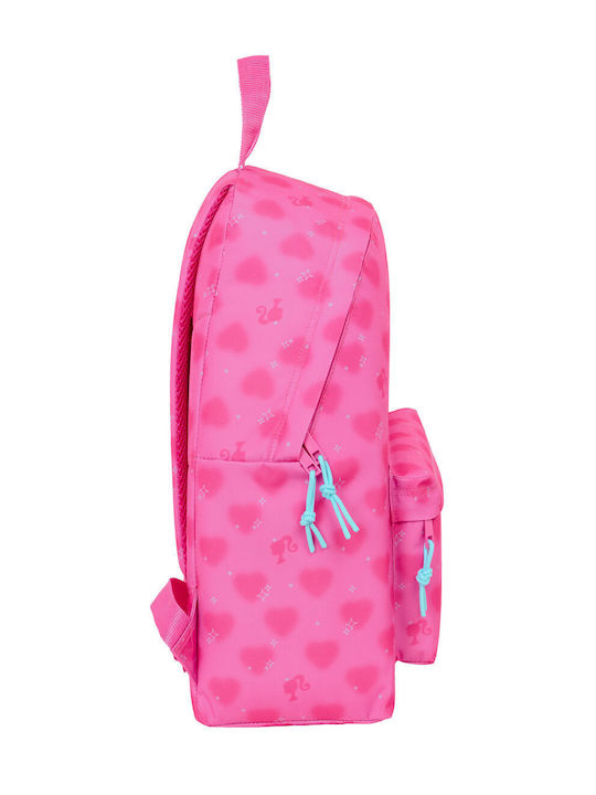 School Bag Barbie Corazones Pink 33 x 42 x 15 Cm