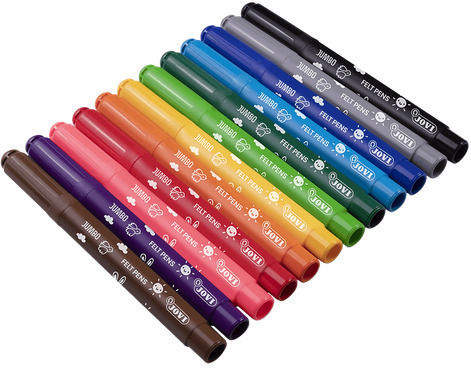 Jovi Waschbare Zeichenmarker 5.8mm Dicke Set 12Stück