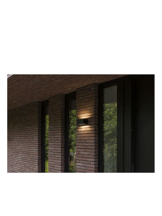 Lutec Gemini Wall-Mounted Outdoor Light LED IP54 with Warm White Light Double Beam