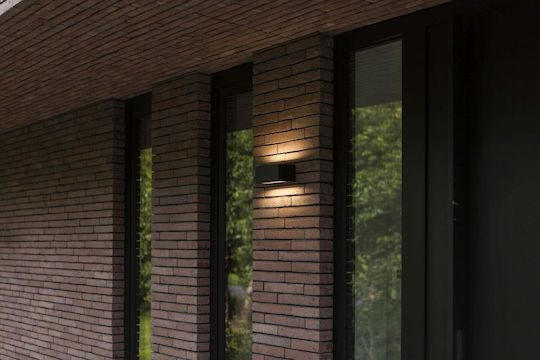 Lutec Gemini Wall-Mounted Outdoor Light LED IP54 with Warm White Light Double Beam