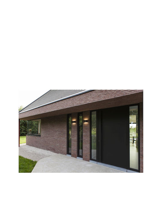 Lutec Gemini Wall-Mounted Outdoor Light LED IP54 with Warm White Light Double Beam