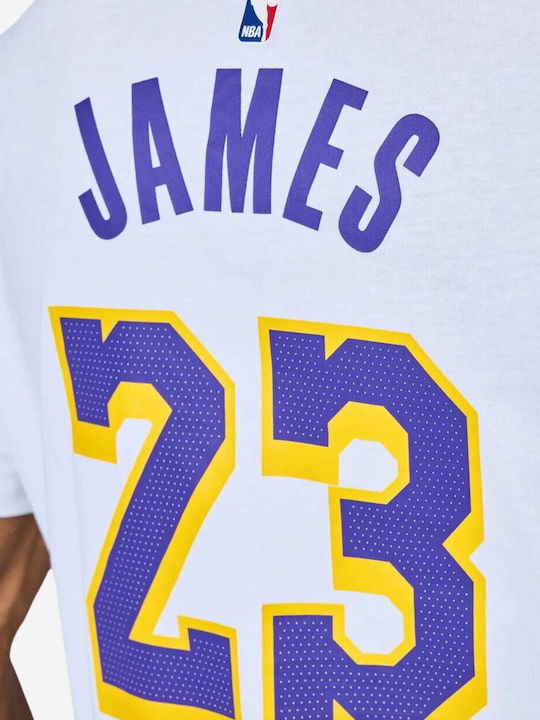 NBA Los Angeles Lakers Sportliches T-Shirt Weiß