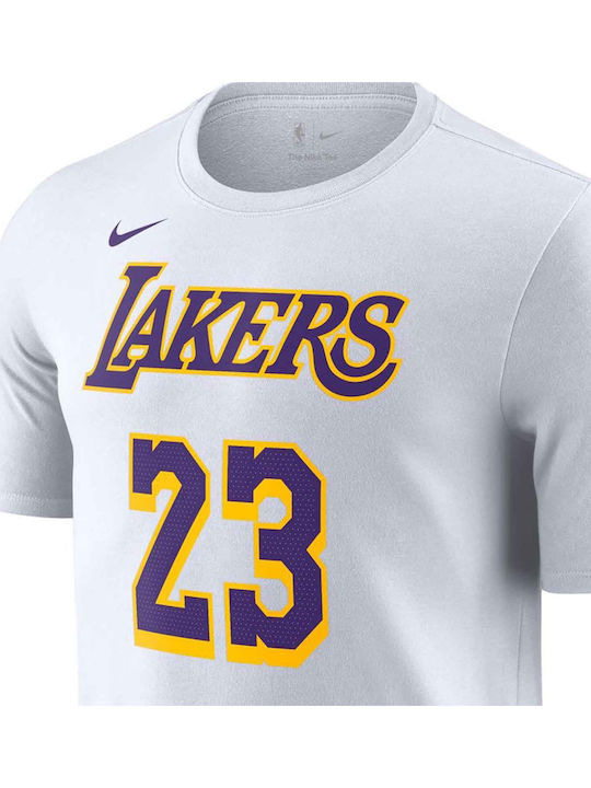 NBA Los Angeles Lakers Sportliches T-Shirt Weiß