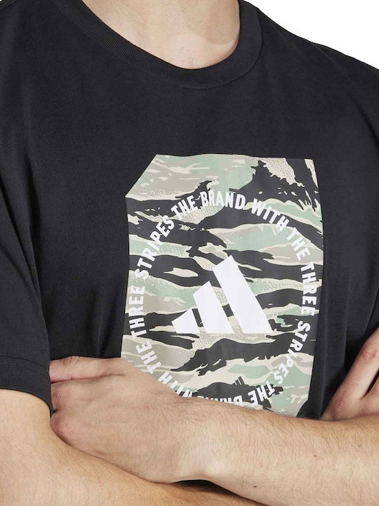 Camo T-shirt Μαυρο