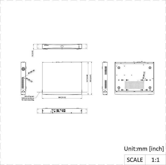 Hikvision Ds-7616nxi-i2/s(e) Überwachungs-Videorekorder NVR 16 Kanäle mit Auflösung 4K DS-7616NXI-I2/S