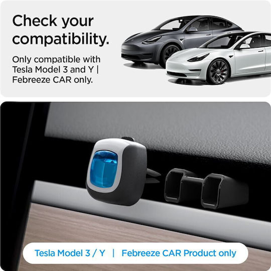 Spigen Tesla Air Freshener Adapter Black-tesla Model Y/3 2021/2022 Acp05265