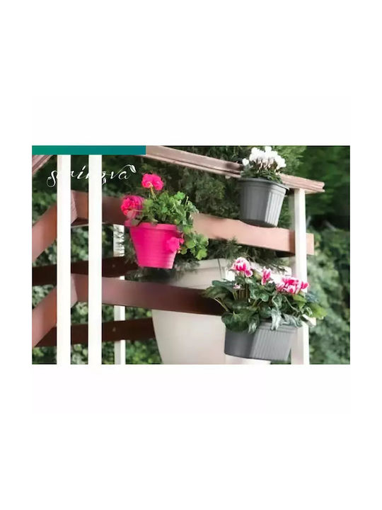 Serinova Planter Box Plastic Charcoal 33x29x25.5cm.
