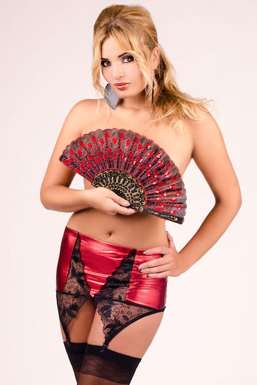 Jartieră Roșie Neagră M/1050 By Andalea Lingerie