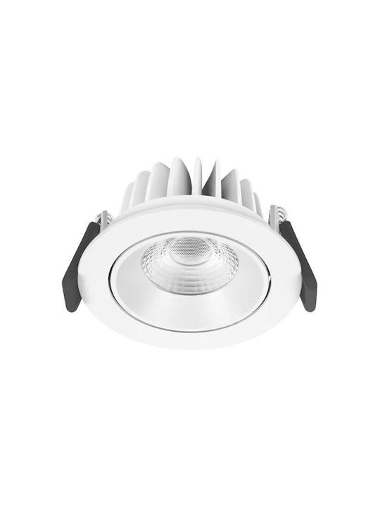 Ledvance Кръгла Металик Вграден Спот с Патрон Вграден LED Бял 9x9см. 1бр