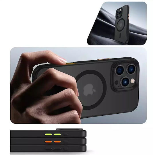 Tech-Protect Magmat Back Cover Silicone / Plastic Black (iPhone 16 Pro Max)