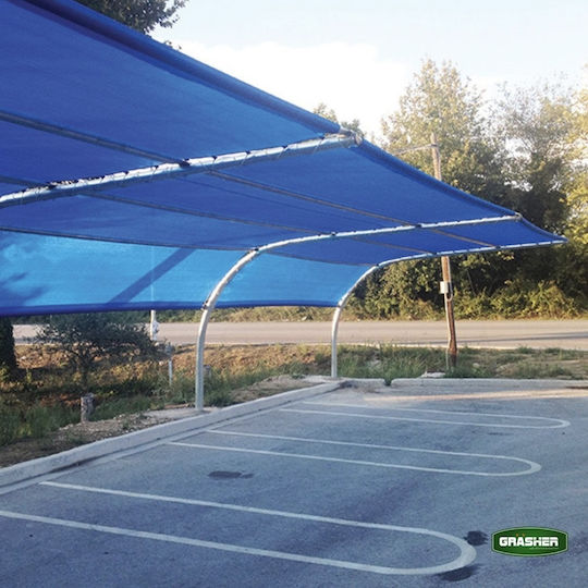 Grasher Ε125 Rectangular Plasă de umbră Albastru pe Rulou 3x50m