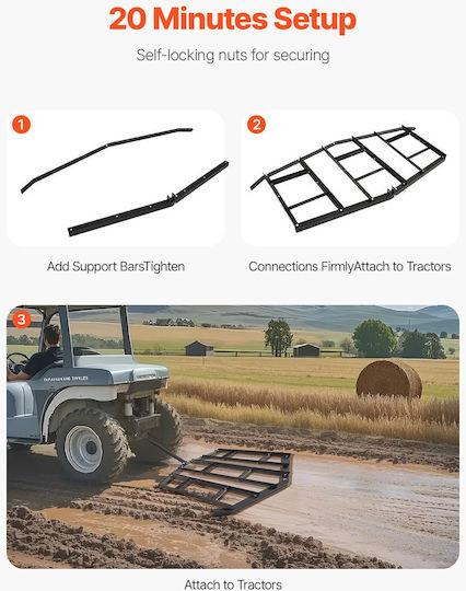 Vevor Σβάρνα QYP84INCHESQ4BZP2V0