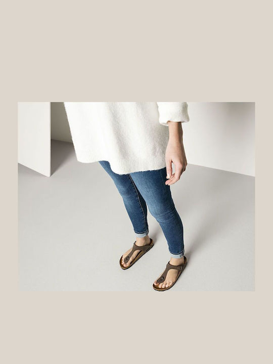Gizeh Birko-Flor Nubuck Women's Anatomic Sandals Mocha Narrow Fit