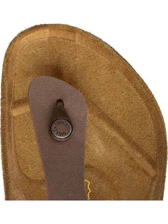 Gizeh Birko-Flor Nubuck Women's Anatomic Sandals Mocha Narrow Fit
