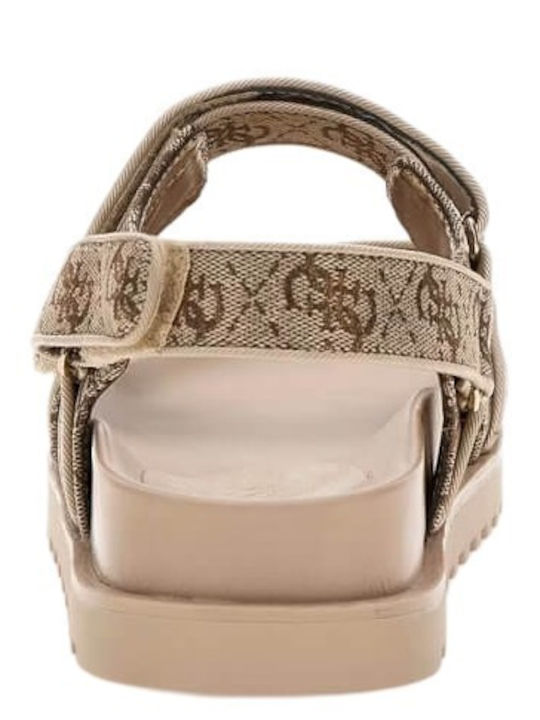 Women's Flat Sandals Beige