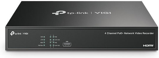 TP-LINK Σύστημα Παρακολούθησης 4 Καμερών IP με Καταγραφικό NVR & Σκληρό Δίσκο 2TB
