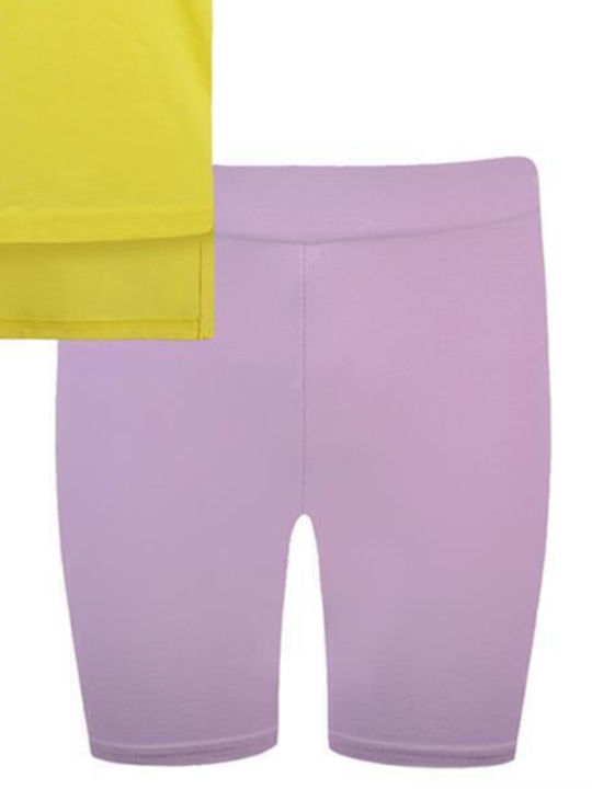 Kinder-Set mit Shorts Sommer 2Stück Flieder Be Your Art