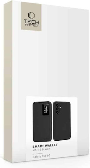 Tech-Protect Matte Wallet Δερματίνης / Σιλικόνης Μαύρο (Galaxy A56)