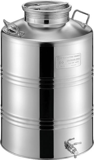 Tre.I Recipient din Oțel Inoxidabil Open Top / Flat Bottom 50lt 15008