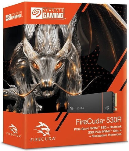 Seagate FireCuda 530R SSD 4TB M.2 Type with PCI Express 4.0 Connection and Heatsink ZP4000GM3A073