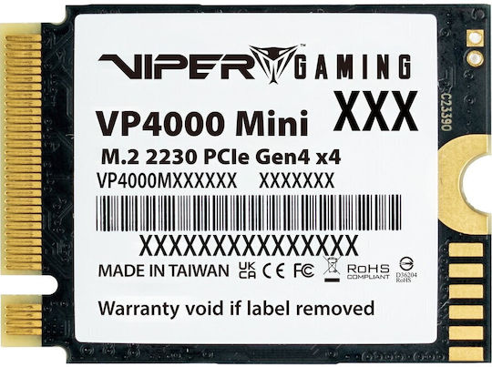 Patriot VP4000 Mini SSD 2TB Tip M.2 Cu Conexiune PCI Express 4.0 VP4000M2TBM23