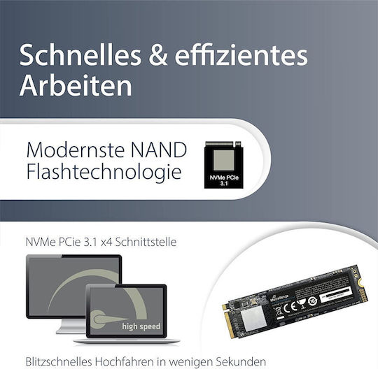 MediaRange MR1032 SSD 512GB M.2 Type with PCI Express 3.0 Connection MR1032