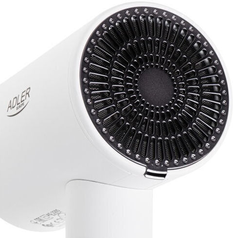 Adler White Hotel Hair Dryer 2kW with Spiral Cable up to 168cm