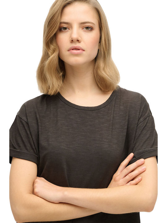 Лятна Midi T-shirt Рокля Черна