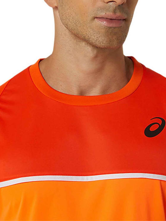 ASICS 2041A292-800 Men's Orange Tennis Shirt