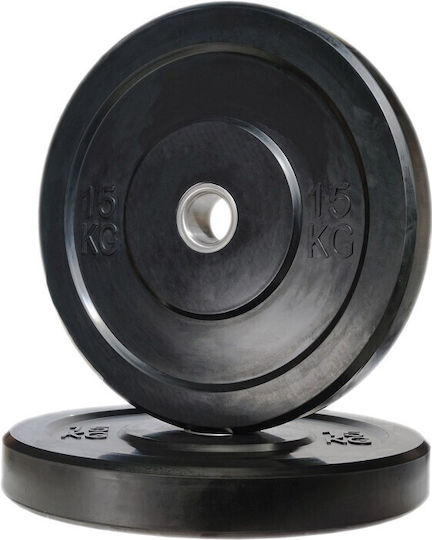 Optimum Set of Plates Olympic Type Rubber 1 x 15kg Φ50mm
