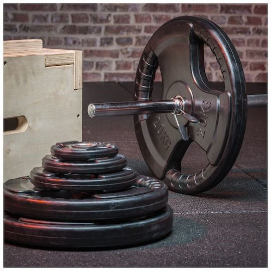 Optimum Set of Plates Rubber 1 x 2.5kg Ø28mm with Handles