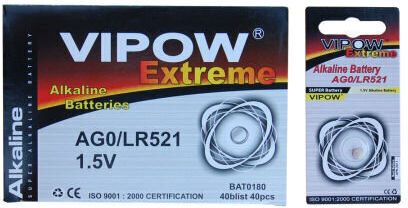 Vipow Extreme AG1/LR620 Αλκαλική Μπαταρία Ρολογιών LR63 1.5V 1τμχ