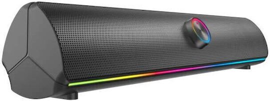 Yenkee YSP 1002 2.0 Wireless Speakers with RGB and Bluetooth 10W Black