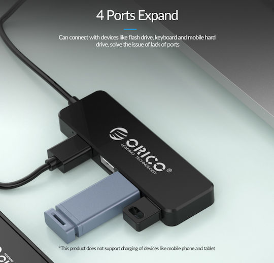 Orico Fl01 USB Хъб с 4 USB 2.0 Порта и USB-A Връзка
