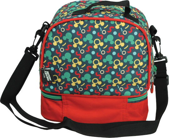 Gim Disney Mickey Oh Boy School Insulated Shoulder Lunch Bag 4.5lt Red Mickey 20 x 15 x 21cm