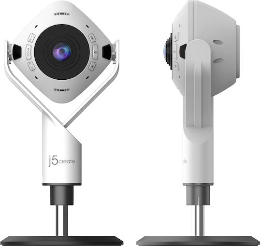 J5 Create 360° Уеб камера Full HD 1080p Бял JVU368-N