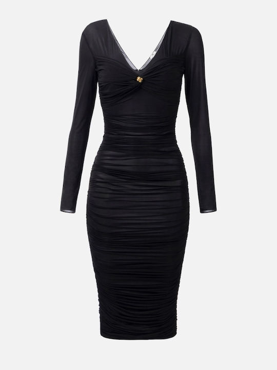 Midi Evening Dress Black