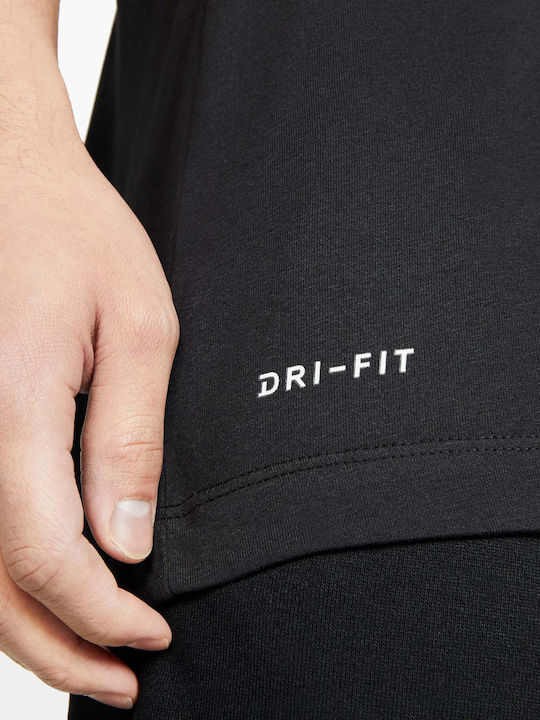 Dri-Fit Αθλητικό T-shirt Μαύρο