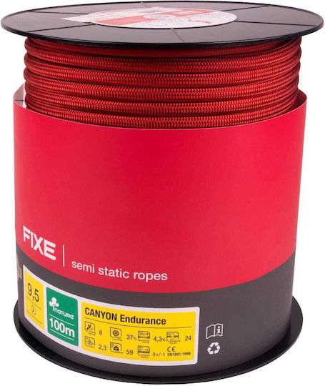 Fixe 69210200 Σχοινί Ορειβασίας με Μήκος 1m Κόκκινο