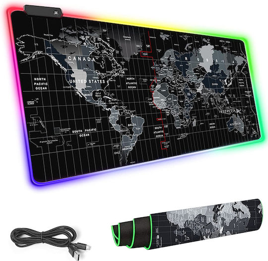 Verk Group Gaming Mouse Pad XXL (900mm) με RGB Φωτισμό μέσω USB Γκρι